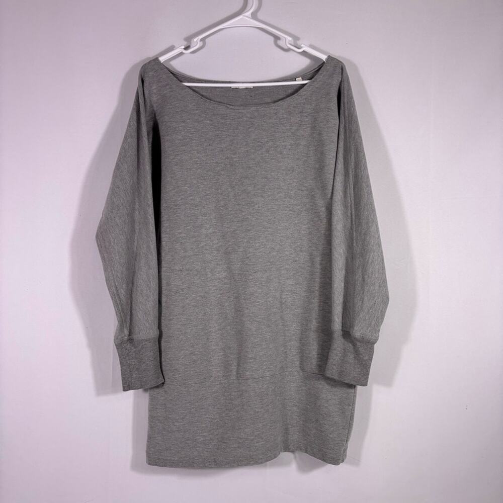 Vince Light Gray Oversized Sweatshirt or Mini Dress Size Large 1348